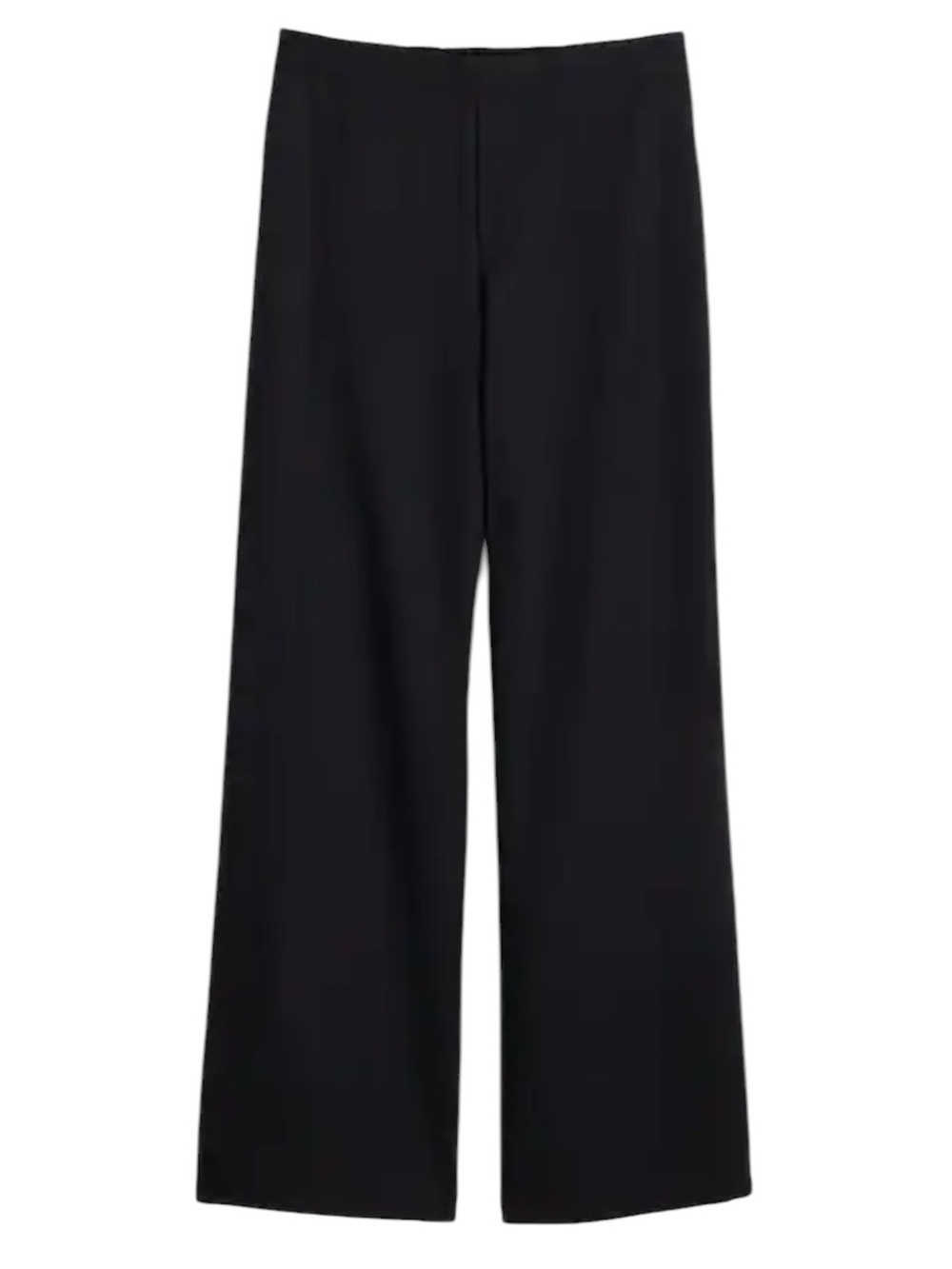 Madewell Pull-On Straight Pants in Drapey Twill Black Size XS